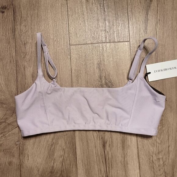 WeWoreWhat Cami Sports Bra Light Purple Size SP - Picture 3 of 6